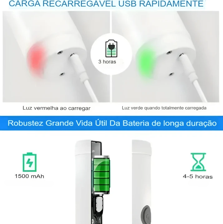 Escova De Limpeza Elétrica 5 Em 1